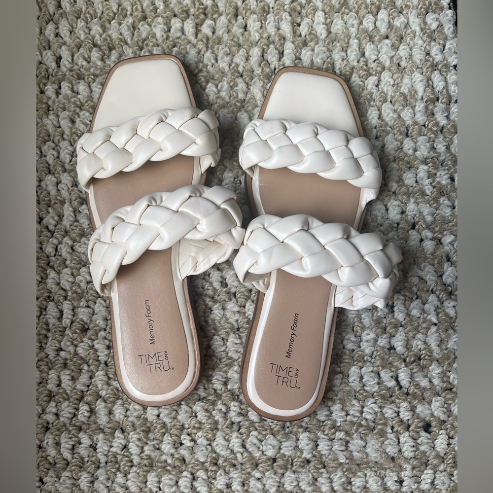Time and Tru braided sandals